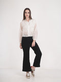 Ivory Bloom Sheer Embroidered Jacket